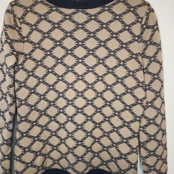 Pendleton Button Cardigan Sweater Soft Merino Wool Brown Black Button Medium - Picture 7 of 11